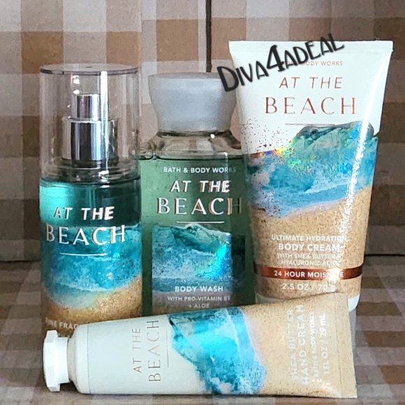 Bath & Body Works AT THE BEACH 4PC Mini/Travel Set - Picture 1 of 2